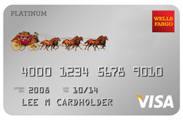 wells fargo platnium visa credit card
